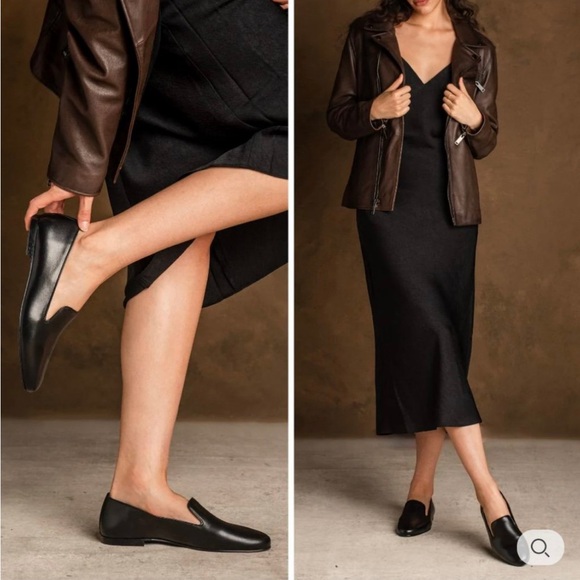 Naturalizer KIT 2 Black Loafer Women's Size 9 Faux Leather Slip On Shoe Flats - Picture 13 of 15